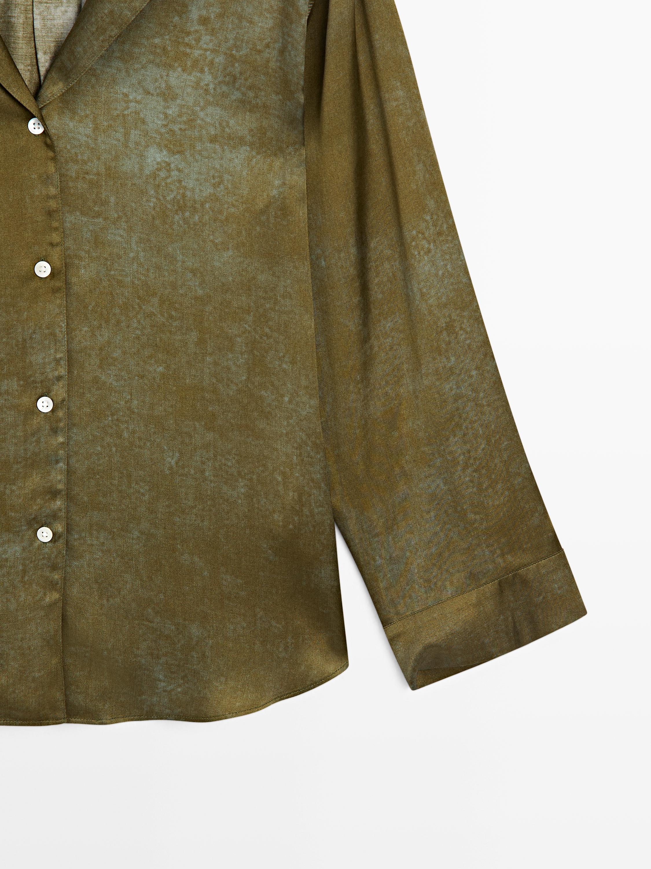 Printed flowing shirt